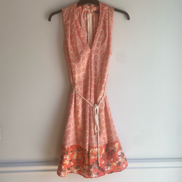 Peter Som for DesigNation coral belted sun dress - Picture 4 of 15